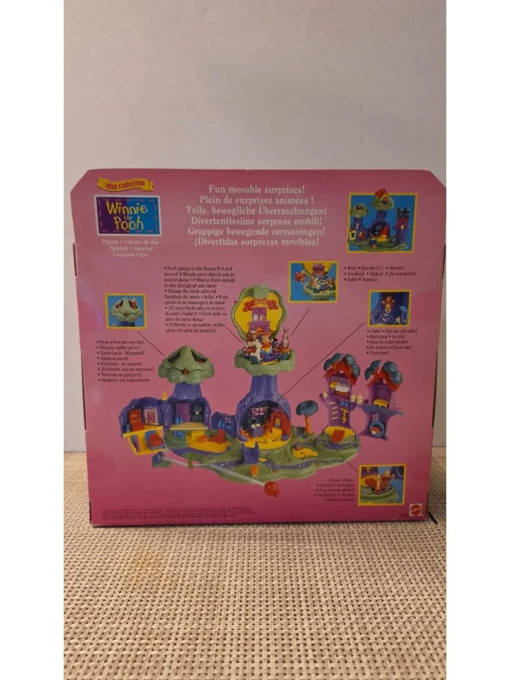 rare vtg DISNEY WINNIE THE POOH HUNDRED ACRE WOOD TREEHOUSE PLAYSET polly pocket